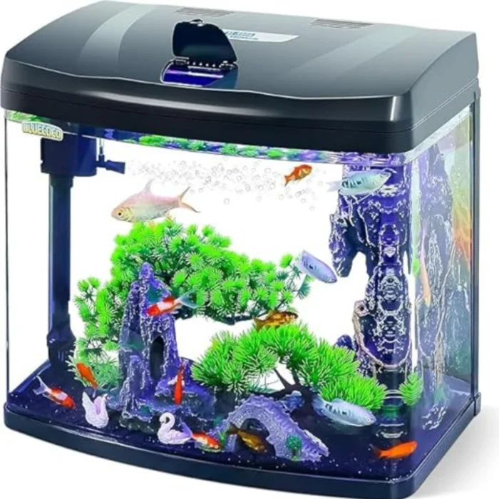 Regular Fish Tank 30 Litre Modern Aquarium Fish Tank Full Kit for Home Curved Fish Tank ...