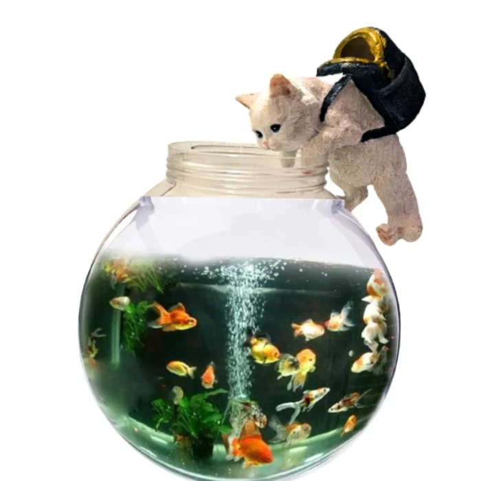 WHIE CAT BOWL