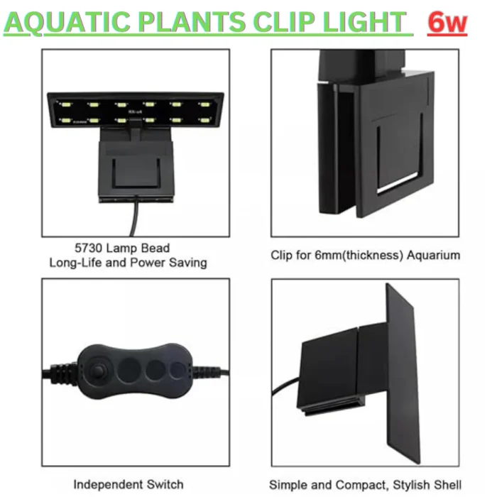 LED FISH TANK CLIP LIGHT X3