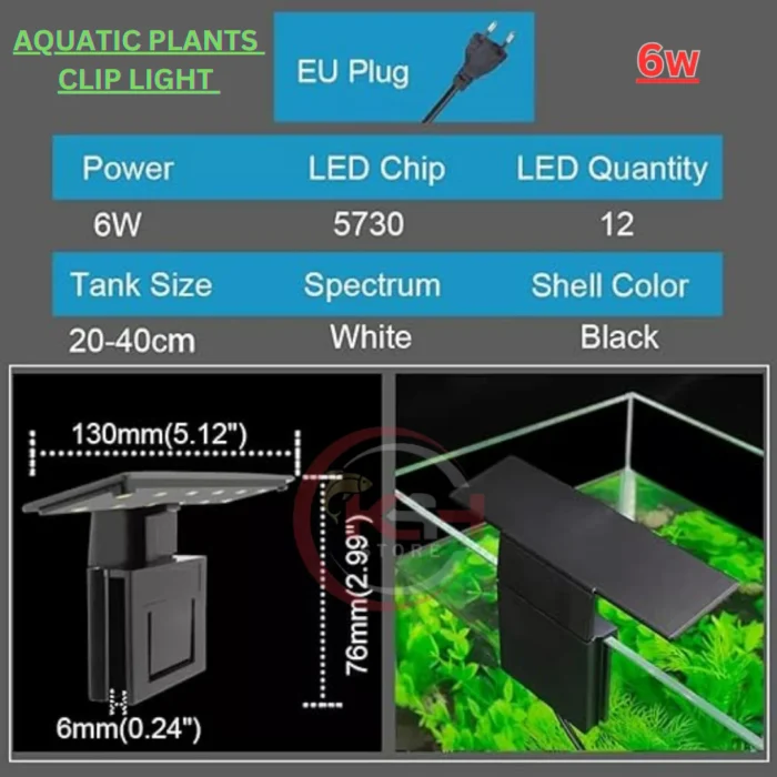 LED FISH TANK CLIP LIGHT X3