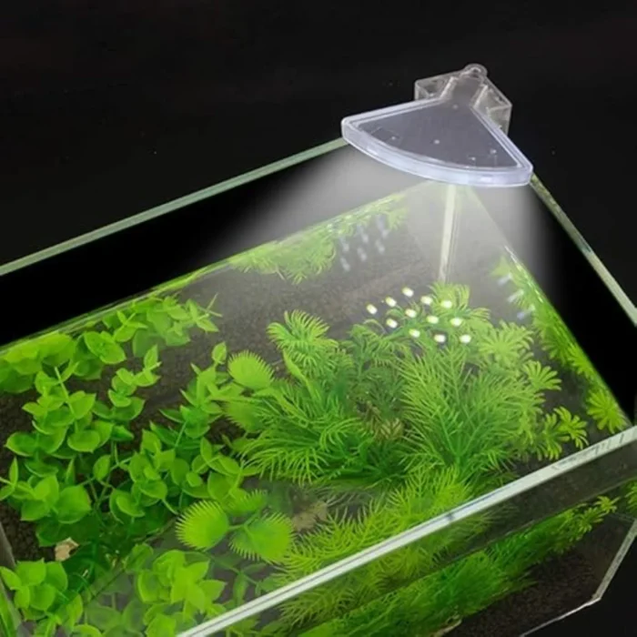 Led Light M3 Thread M3-Aquarium Corner LED Light, 5W Fan-Shaped Clip Lamp, 12 LED - kshstore
