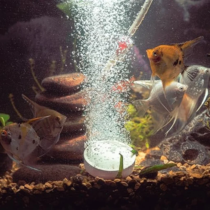 ROUND AIR STONE WITH CONNECTOR